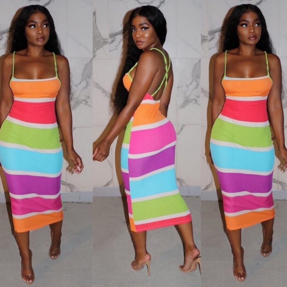 Stacked Criss Cross Dress